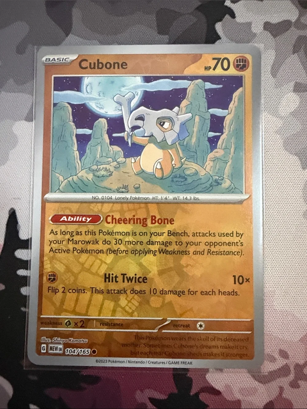 Cubone & Marowak Pokémon 151 Evolution Card Lot 💀 | 2 Cards ✨5/$25✨